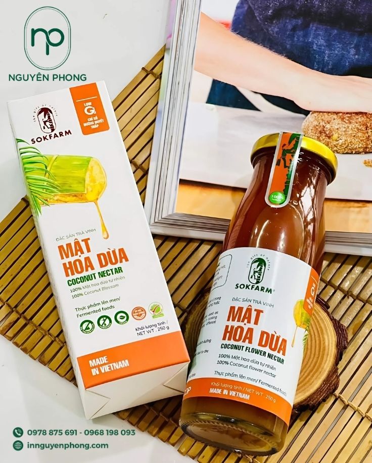 Mẫu hộp đựng mật hoa dừa xu hướng thu hút khách hàng